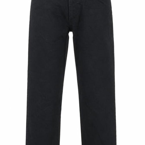 Easy Womens Black Cotton Straight Jeans Size 34 in L31 in Regular Zip