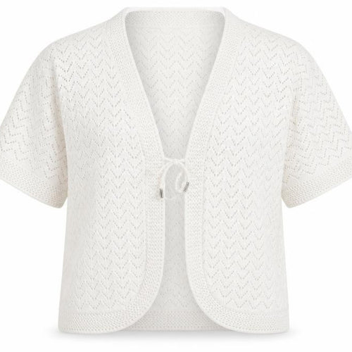 Glimpse Design Womens White V-Neck Cotton Shrug Jumper Size M