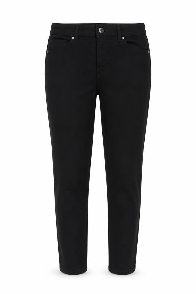 Denim & Co. Womens Black Polyester Skinny Jeans Size 14 L26 in Regular Zip
