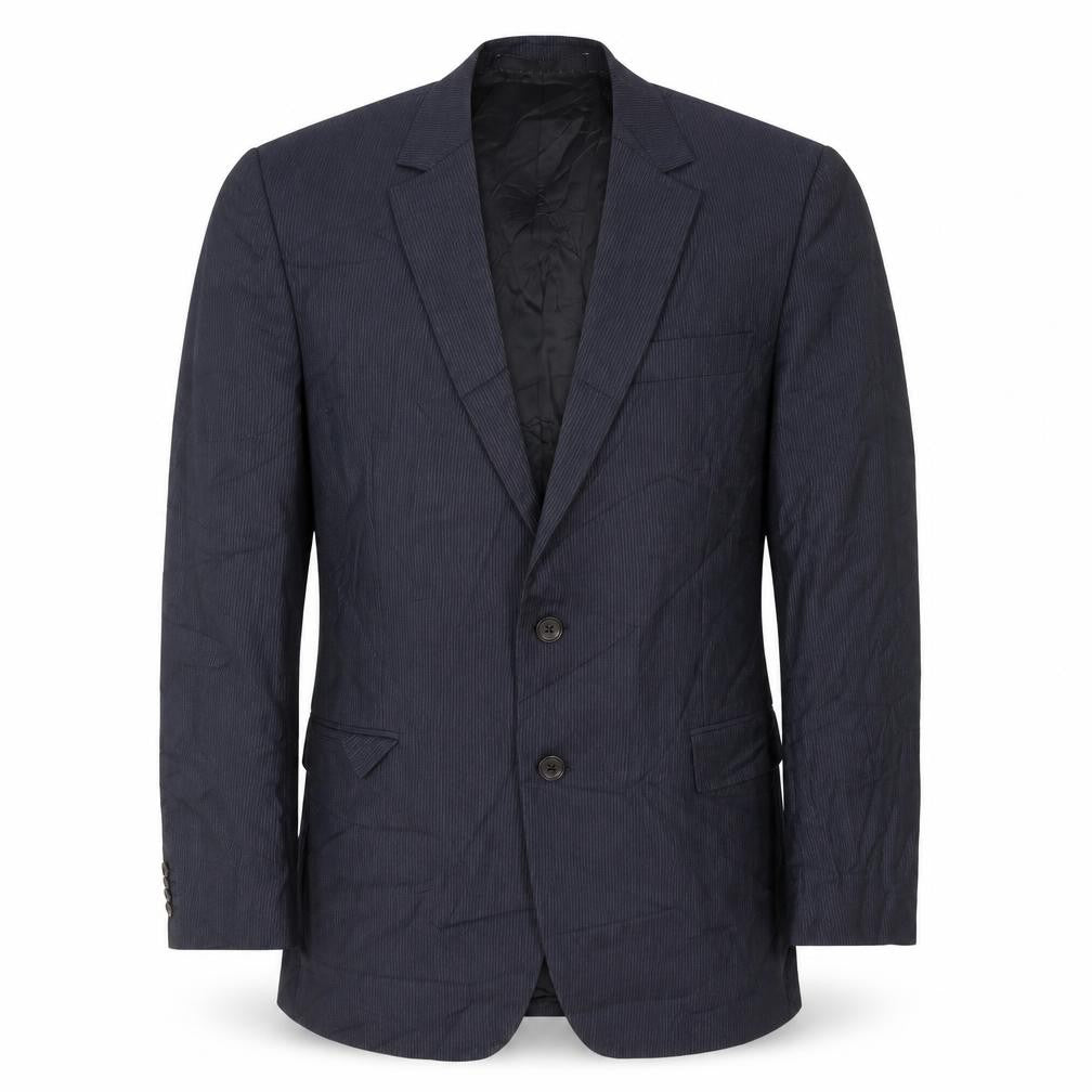 SIR of Sweden Mens Blue Striped Wool Jacket Suit Jacket Size 42