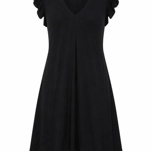 Marc Cain Womens Black Viscose A-Line Size S V-Neck Pullover