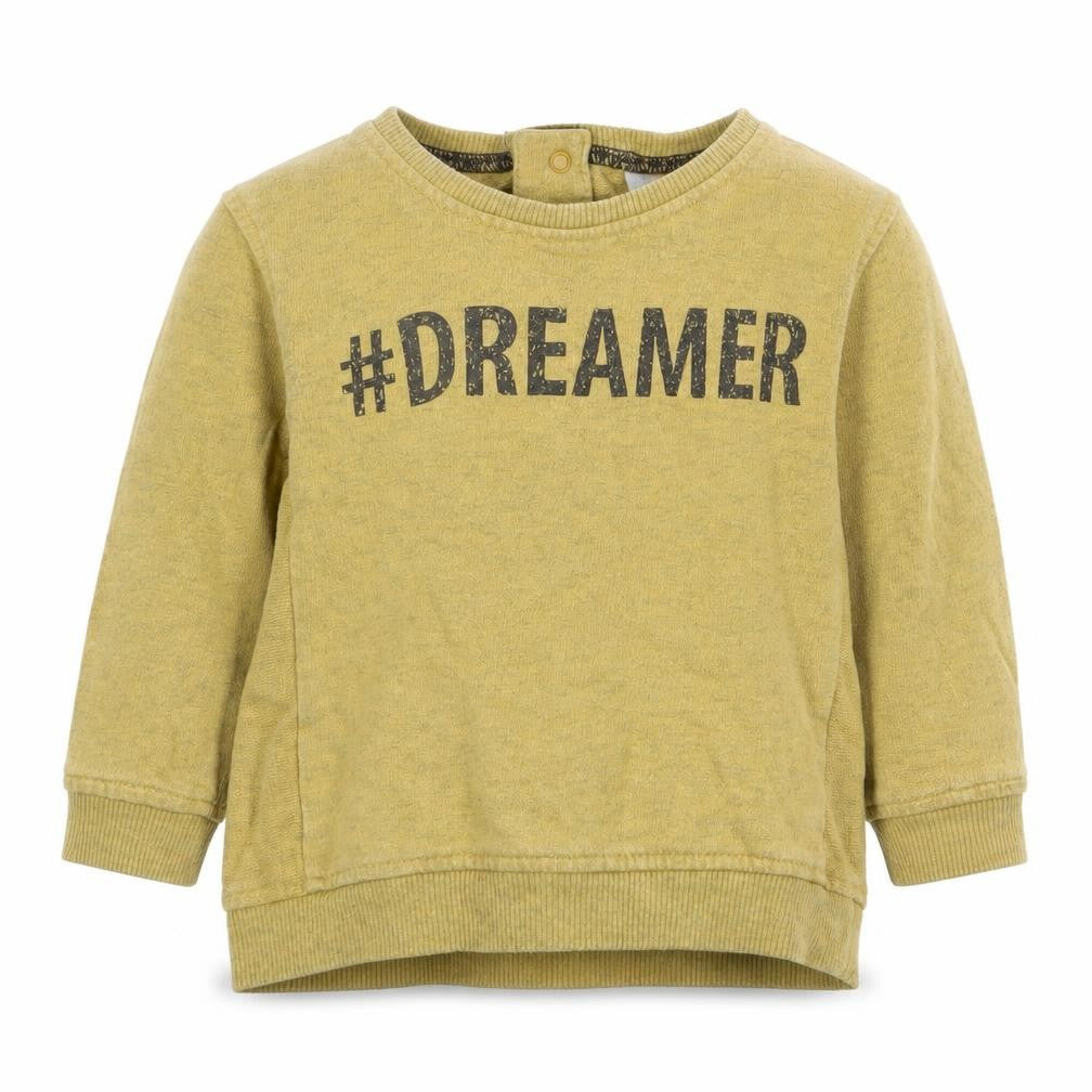 NEXT Baby Yellow 100% Cotton Henley Jumper Size 6-9 Months Pullover - #Dreamer