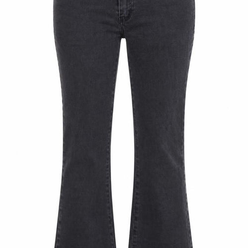 Brownie Womens Black Cotton Bootcut Jeans Size S L25 in Regular Zip