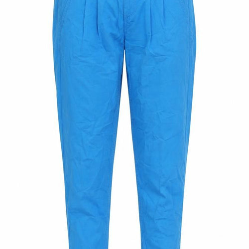 Limited Collection Womens Blue Cotton Capri Trousers Size 8 L29 in Regular Zip