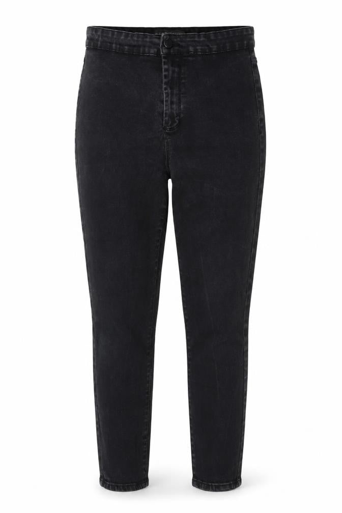 Denim & Co. Womens Grey Cotton Skinny Jeans Size 14 L26 in Regular Button