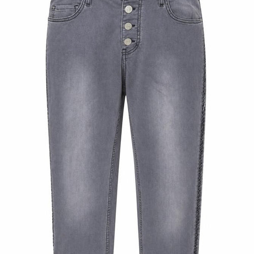 Rebecca Womens Grey Cotton Cropped Jeans Size 30 in L23 in Regular Button