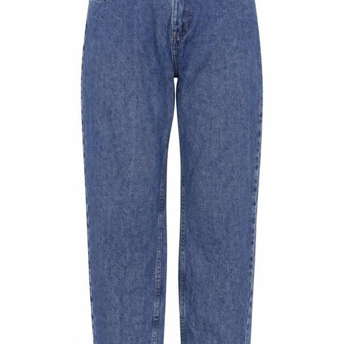 Denim & Co. Womens Blue Cotton Straight Jeans Size 10 L27 in Regular Button