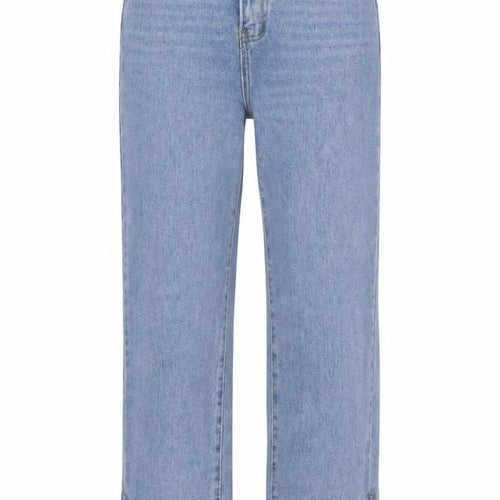 Momokrom Womens Blue Cotton Mom Jeans Size 8 L32 in Regular Button
