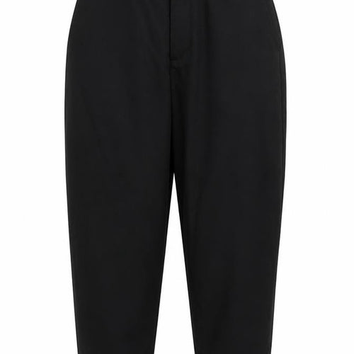 Bershka Womens Black Polyester Carrot Trousers Size S L25 in Regular Zip