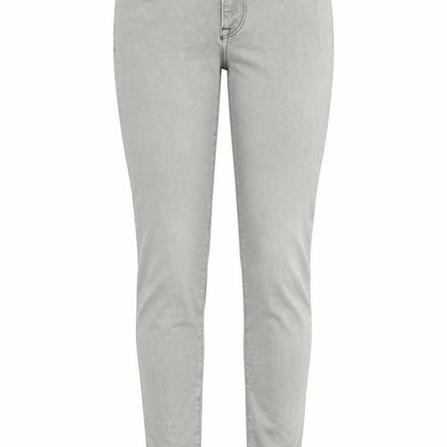 Preworn Womens Grey 100% Cotton Skinny Jeans Size 30 in L32.5 in Regular Zip