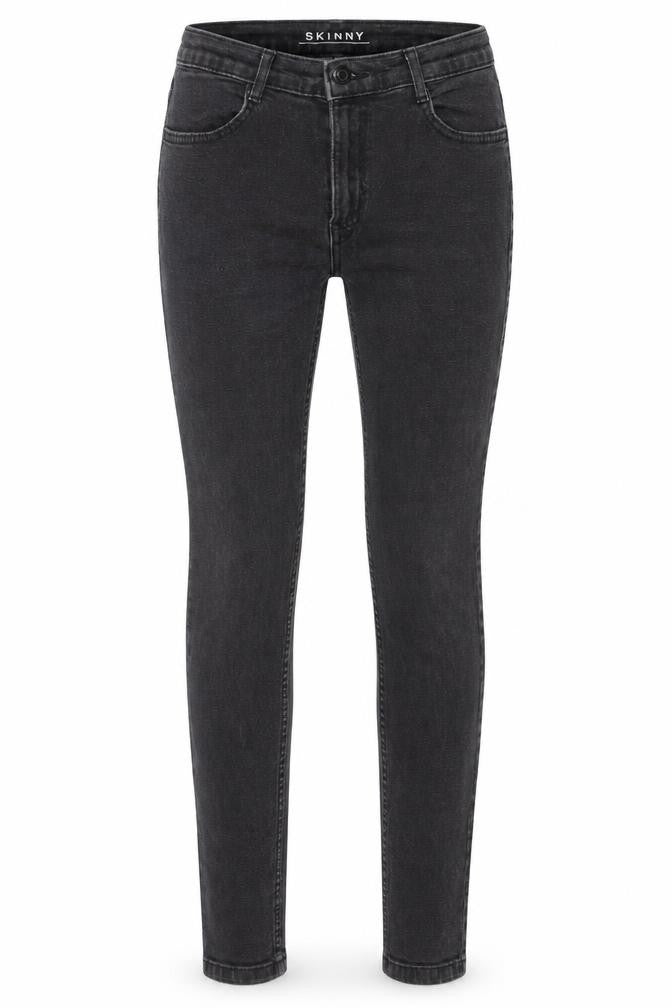 Marks and Spencer Womens Black 100% Cotton Skinny Jeans Size 8 L25 in Regular Zip