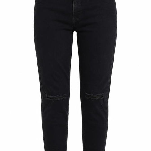 Topshop Womens Black Cotton Skinny Jeans Size 26 in L28 in Regular Zip