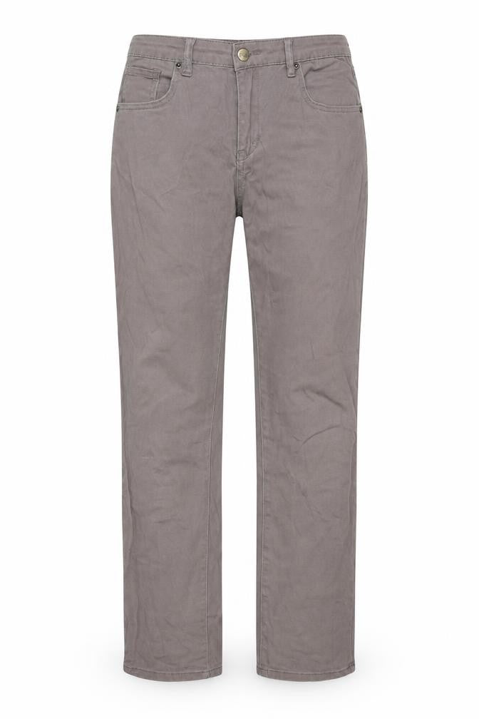 Cheetah Womens Beige Cotton Trousers Size XL L28 in Regular Button