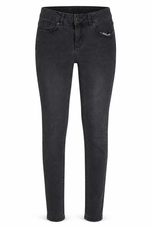 Front view of Born By Ted Baker women’s grey cotton skinny jeans, size UK 26, in, 28-inch leg regular button
