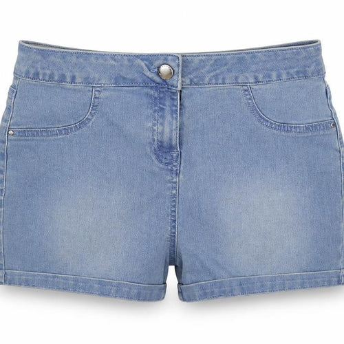 /DENIM Womens Blue Cotton Hot Pants Shorts Size 10 L3 in Regular Button