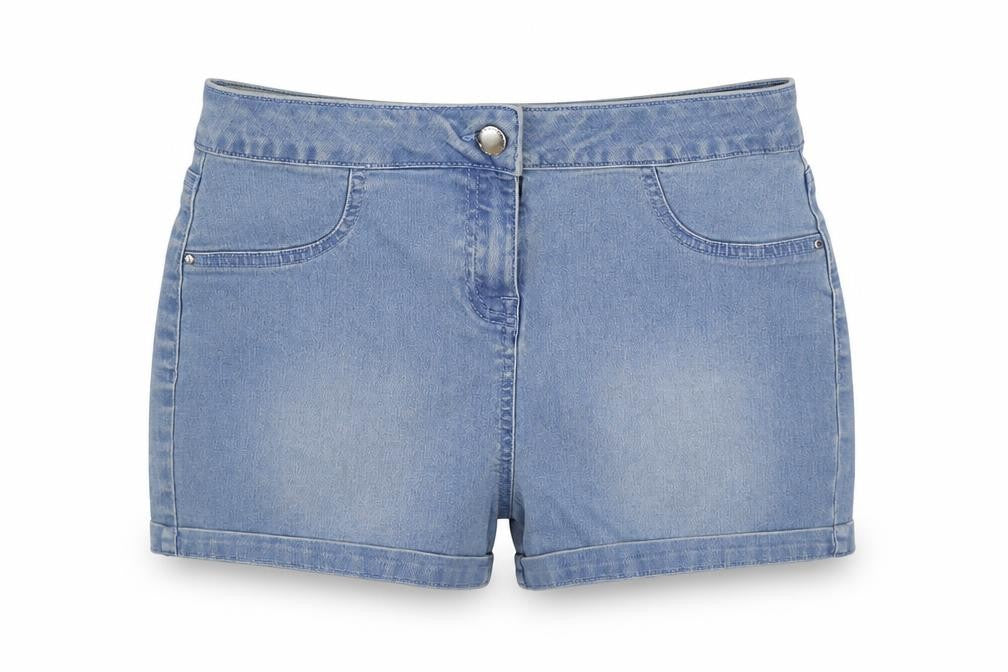 /DENIM Womens Blue Cotton Hot Pants Shorts Size 10 L3 in Regular Button