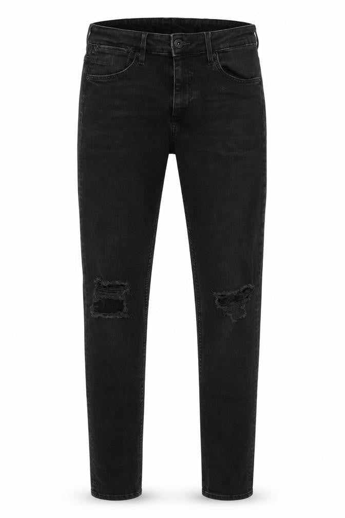 Preworn Mens Black Cotton Skinny Jeans Size 30 in L32 in Regular Zip
