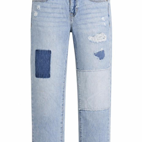 Gap Girls Blue 100% Cotton Straight Jeans Size 7 Years Regular Zip