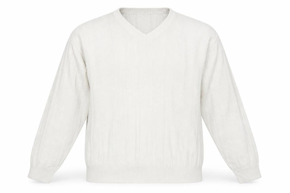 Marks and Spencer Mens Grey V-Neck Acrylic Pullover Jumper Size XL