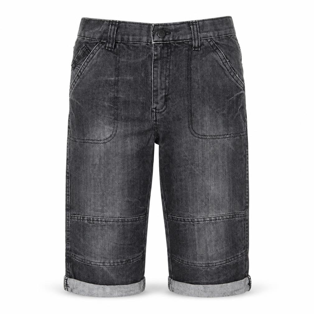 Preworn Boys Black Cotton Straight Jeans Size 10-11 Years Regular Zip