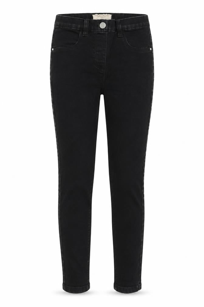 NEXT Girls Black Cotton Skinny Jeans Size 11 Years Regular Button