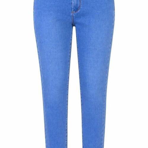Denim & Co. Womens Blue Cotton Skinny Jeans Size 10 L26 in Regular Button