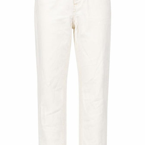 Topshop Womens Ivory Cotton Mom Jeans Size 26 in L30 in Regular Button