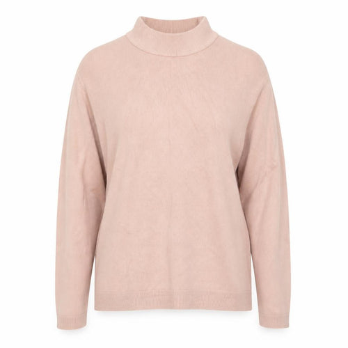 Originals Womens Pink Acrylic Basic T-Shirt Size 16 Mock Neck