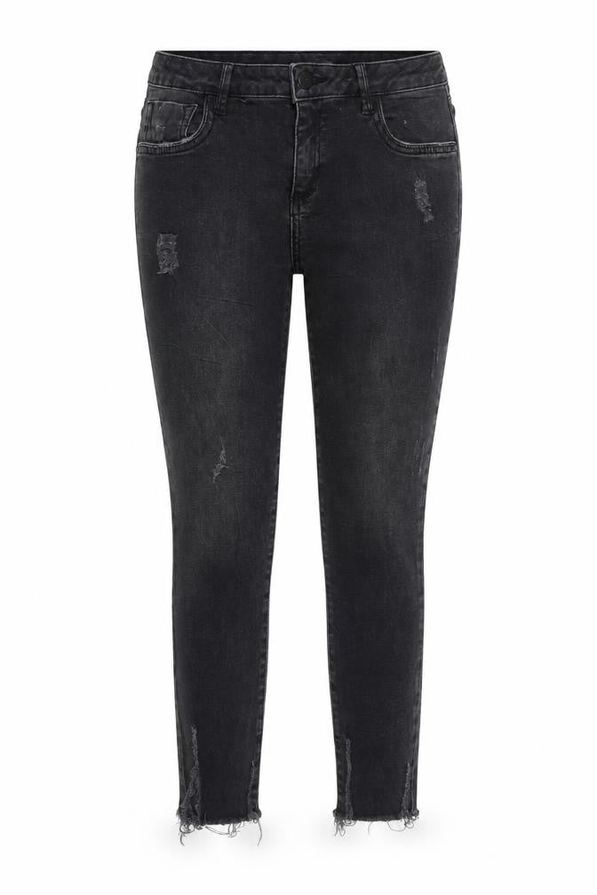 Denim & Co. Womens Grey Cotton Skinny Jeans Size 10 L25 in Regular Button