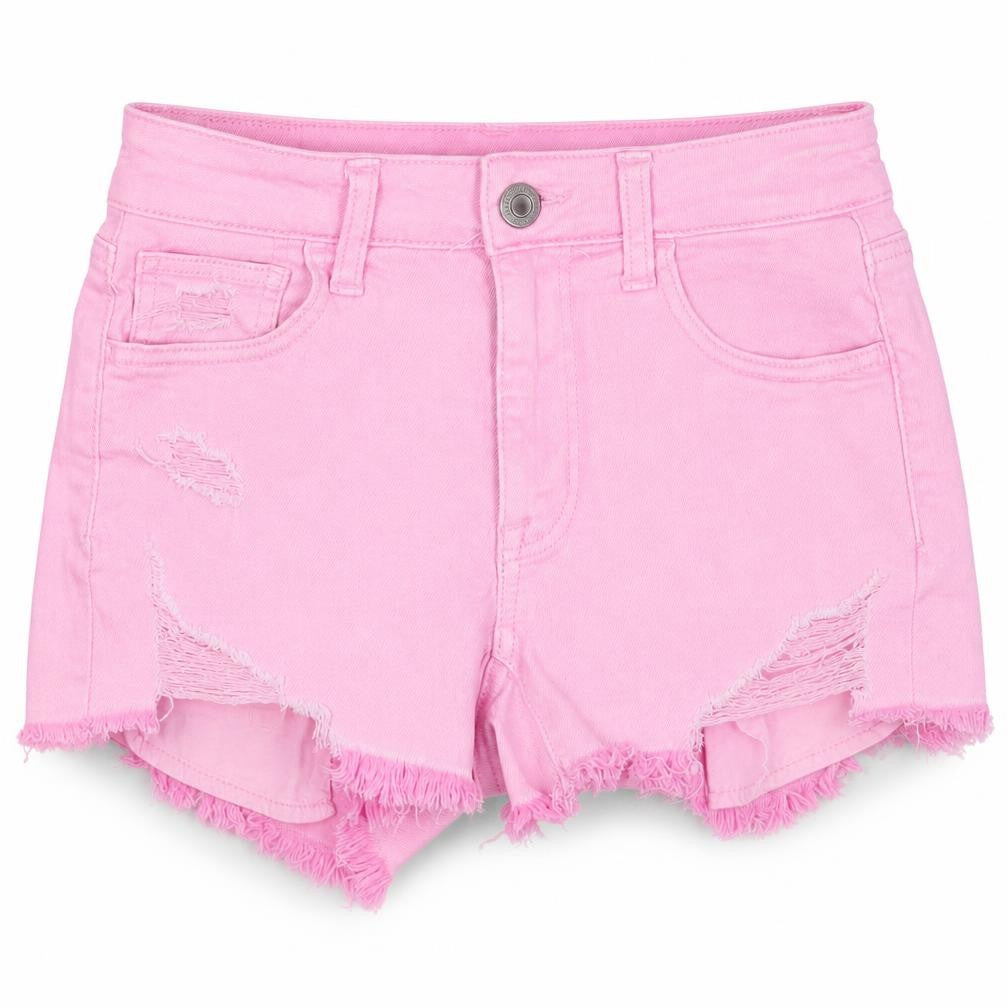 American Outfitters Womens Pink 100% Cotton Hot Pants Shorts Size 4 L10 in Regular Zip