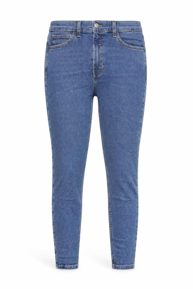 Topshop Womens Black Cotton Skinny Jeans Size 30 in L32 in Regular Zip