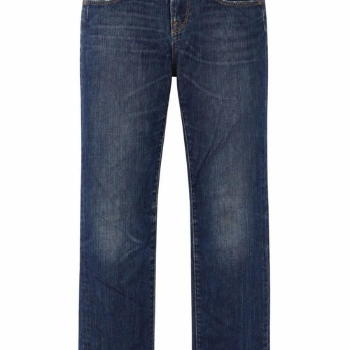 Lee Womens Blue Cotton Straight Jeans Size 27 in L31 in Regular Button