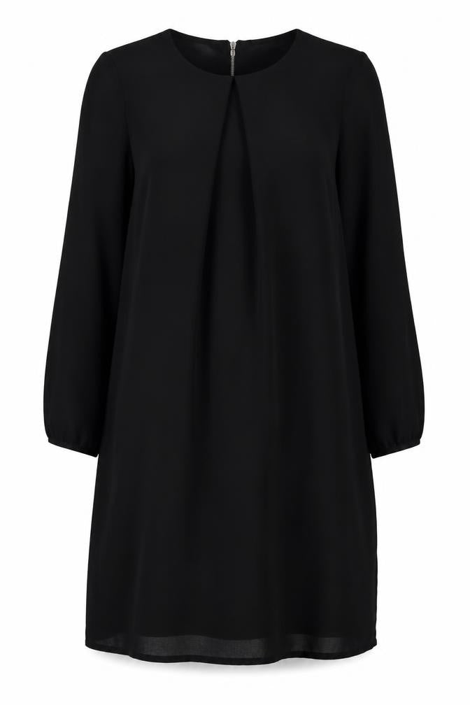 H&M Womens Black Polyester A-Line Size M Round Neck Pullover