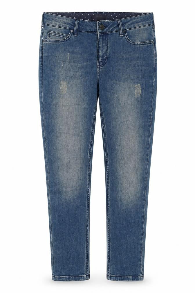Therapy Womens Blue Cotton Skinny Jeans Size 10 L26 in Regular Button