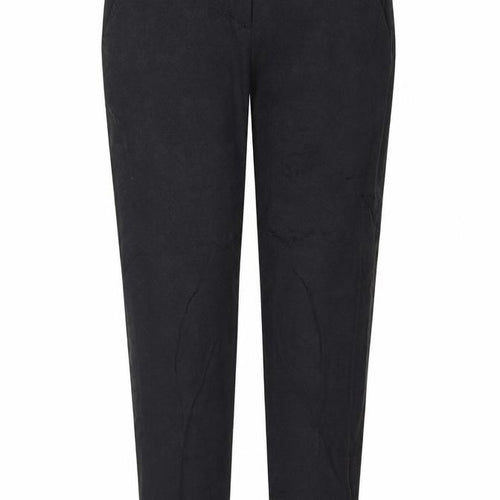 Zara Womens Black Floral Polyester Carrot Trousers Size 4 L27 in Regular Zip - Damask Pattern