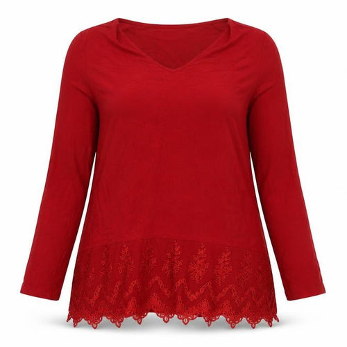 Together Womens Red Viscose Tunic T-Shirt Size M Scoop Neck