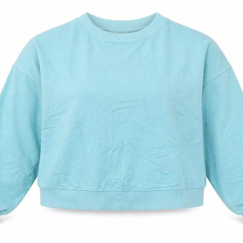 Pull&Bear Womens Blue Cotton Pullover Sweatshirt Size L Pullover