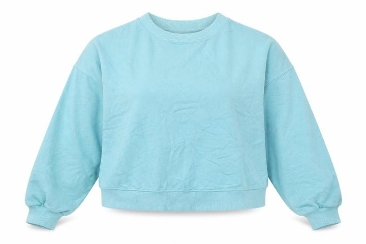 Pull&Bear Womens Blue Cotton Pullover Sweatshirt Size L Pullover