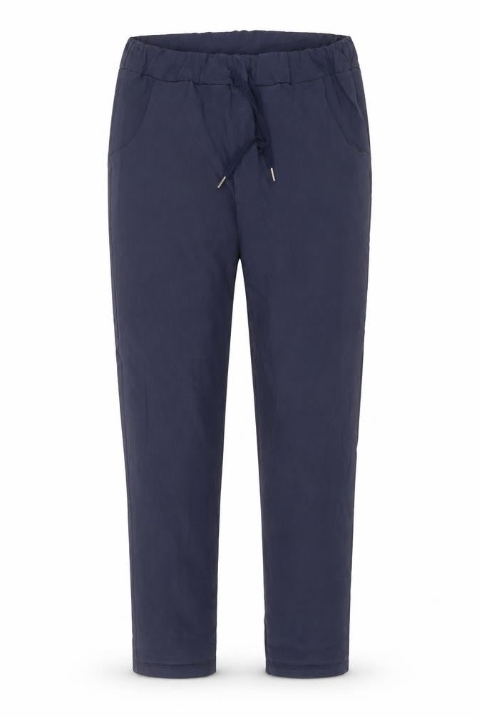 Preworn Womens Blue Nylon Trousers Size 30 in L28 in Regular Drawstring