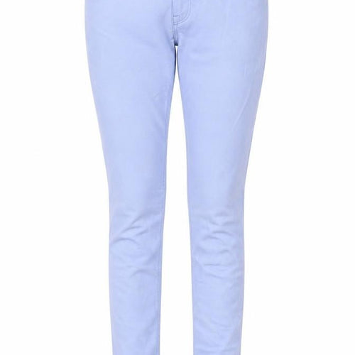 Topshop Womens Blue Cotton Skinny Jeans Size 28 in L30 in Regular Zip