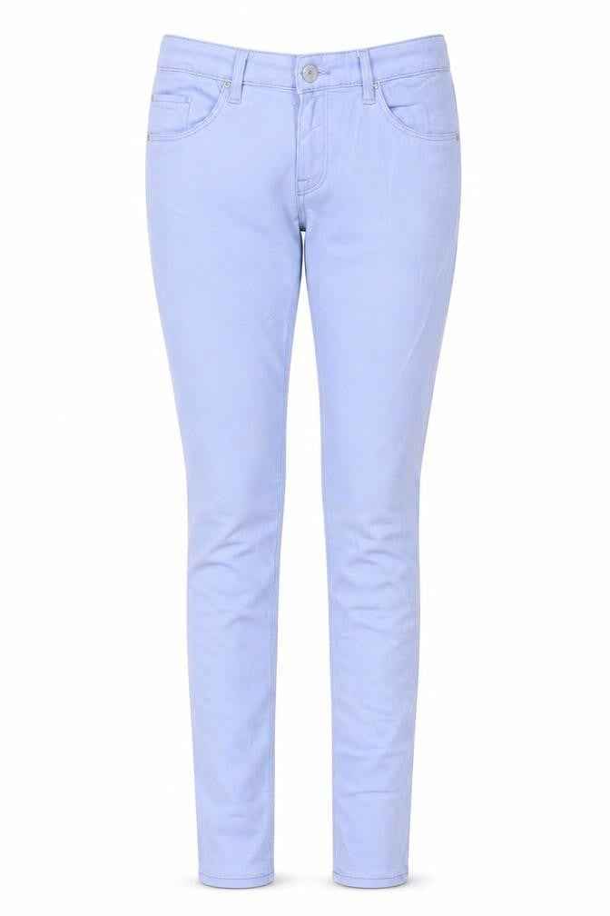 Topshop Womens Blue Cotton Skinny Jeans Size 28 in L30 in Regular Zip