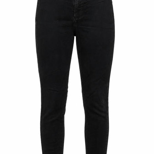 Topshop Womens Black Cotton Skinny Jeans Size 25 in L30 in Regular Zip