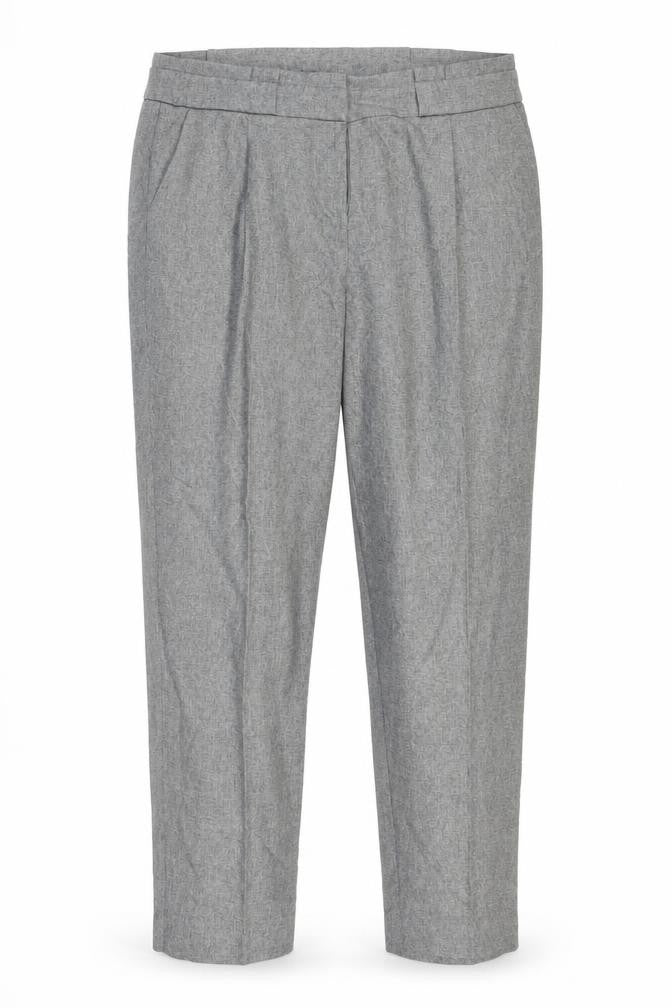 George Womens Grey Polyester Carrot Trousers Size 16 L28 in Regular Zip