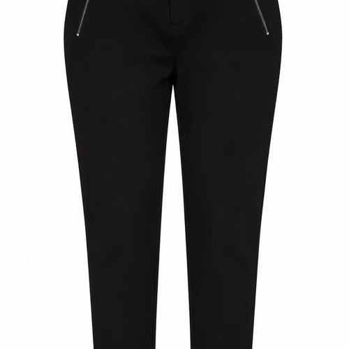 Romeo & Juliet Couture Womens Black Polyester Trousers Size L L28 in Regular Button