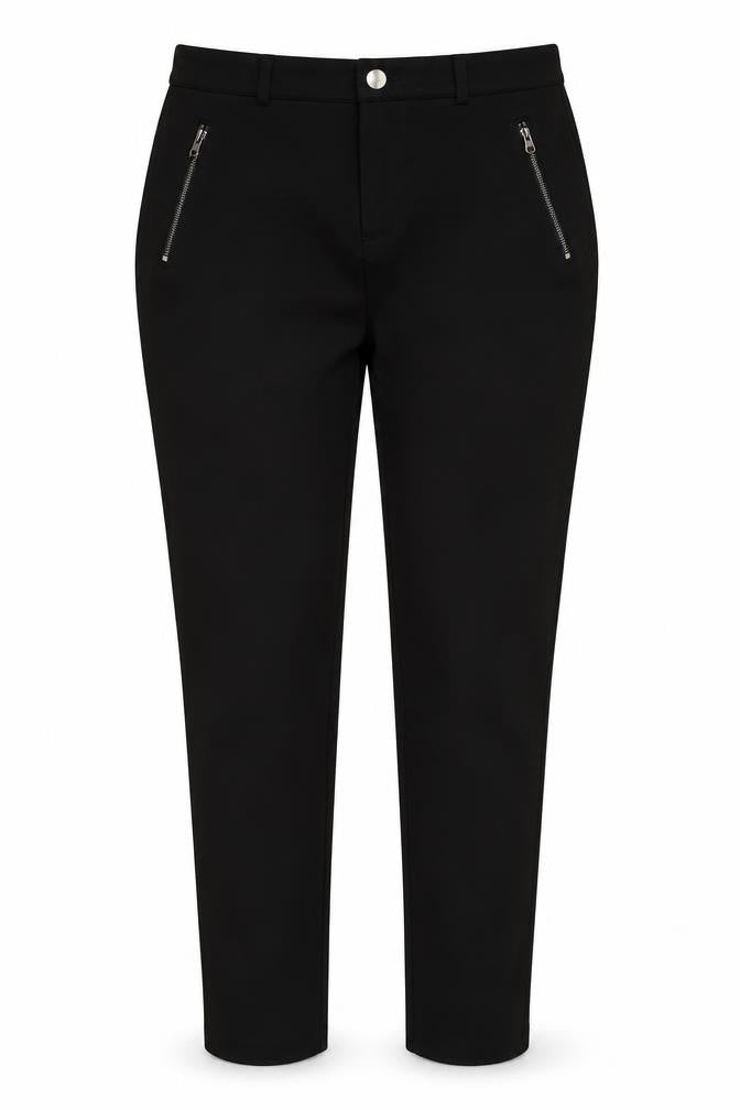 Romeo & Juliet Couture Womens Black Polyester Trousers Size L L28 in Regular Button
