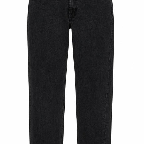 ASOS Womens Black Cotton Straight Jeans Size 28 in L34 in Regular Button