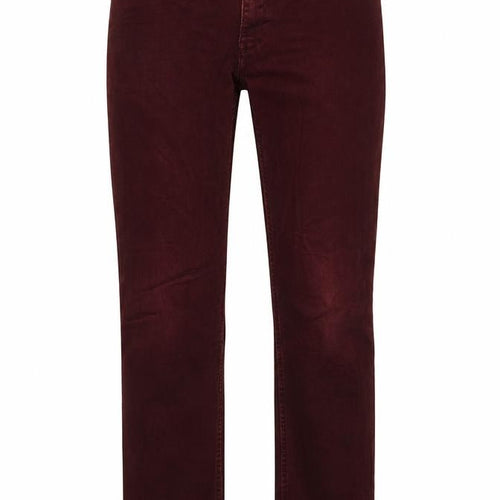 H&M Womens Red Cotton Straight Jeans Size 32 in L32 in Regular Button
