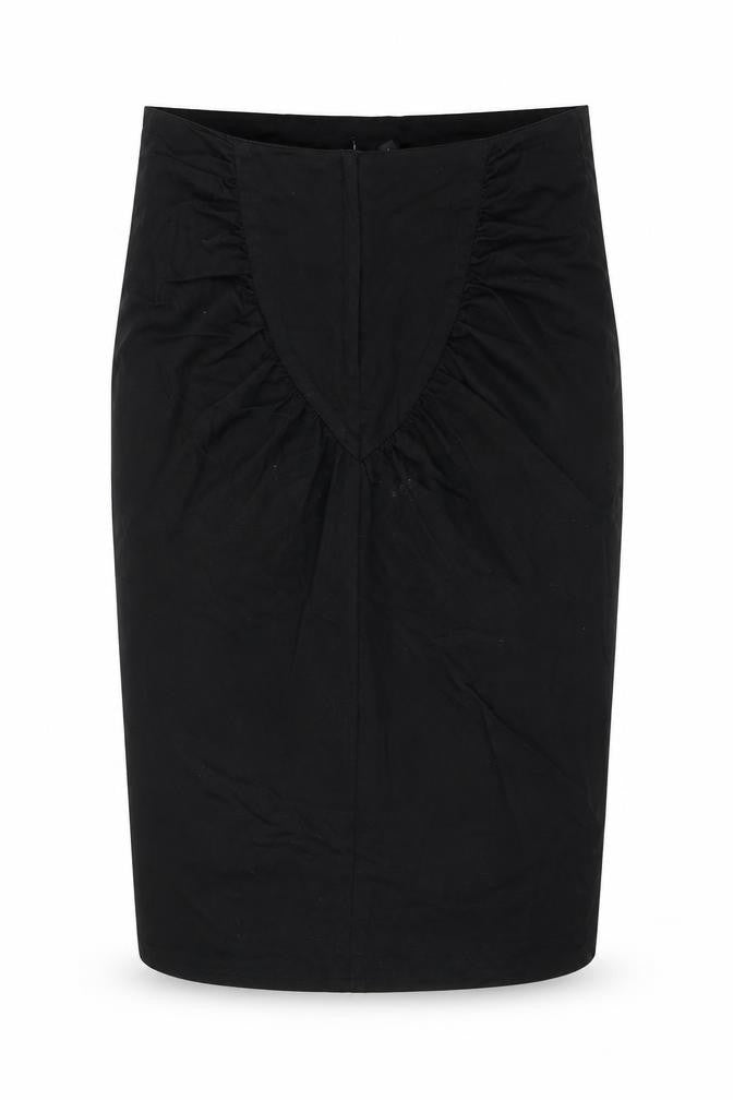 Topshop Womens Black Polyester Straight & Pencil Skirt Size 10 Zip
