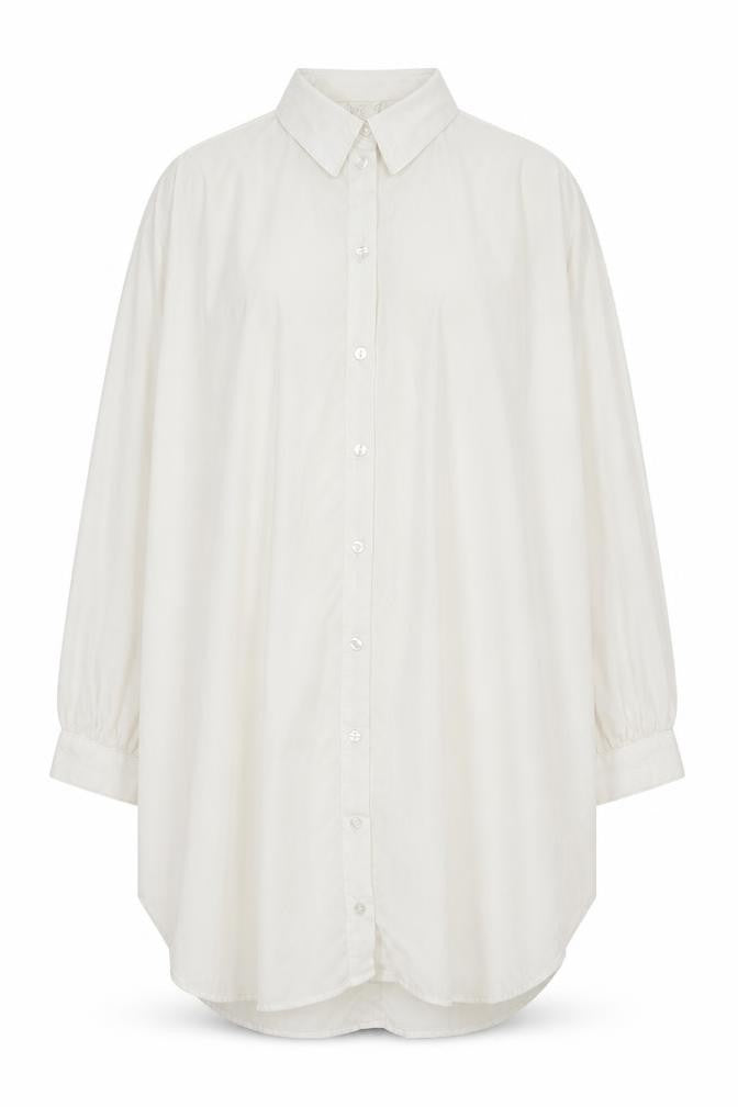 Apricot Mens White Polyester Button-Up Size M Collared Button
