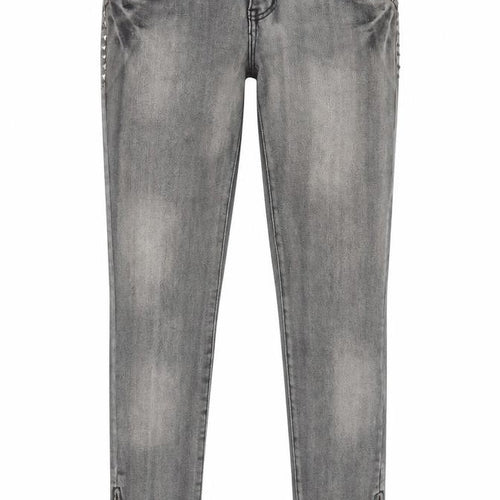 ROMP Womens Grey Cotton Skinny Jeans Size 28 in L30 in Regular Button